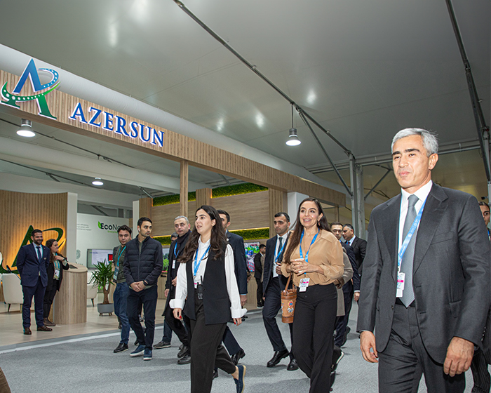 Leyla Aliyeva got acquainted with the "Azersun Holding" pavilion at COP29